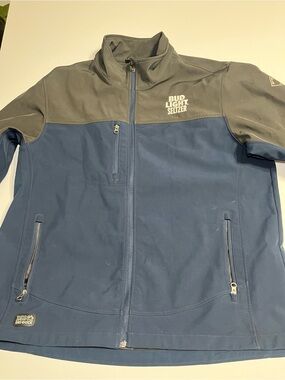 Men's Navy and Gray Performance Softshell work Jaquet